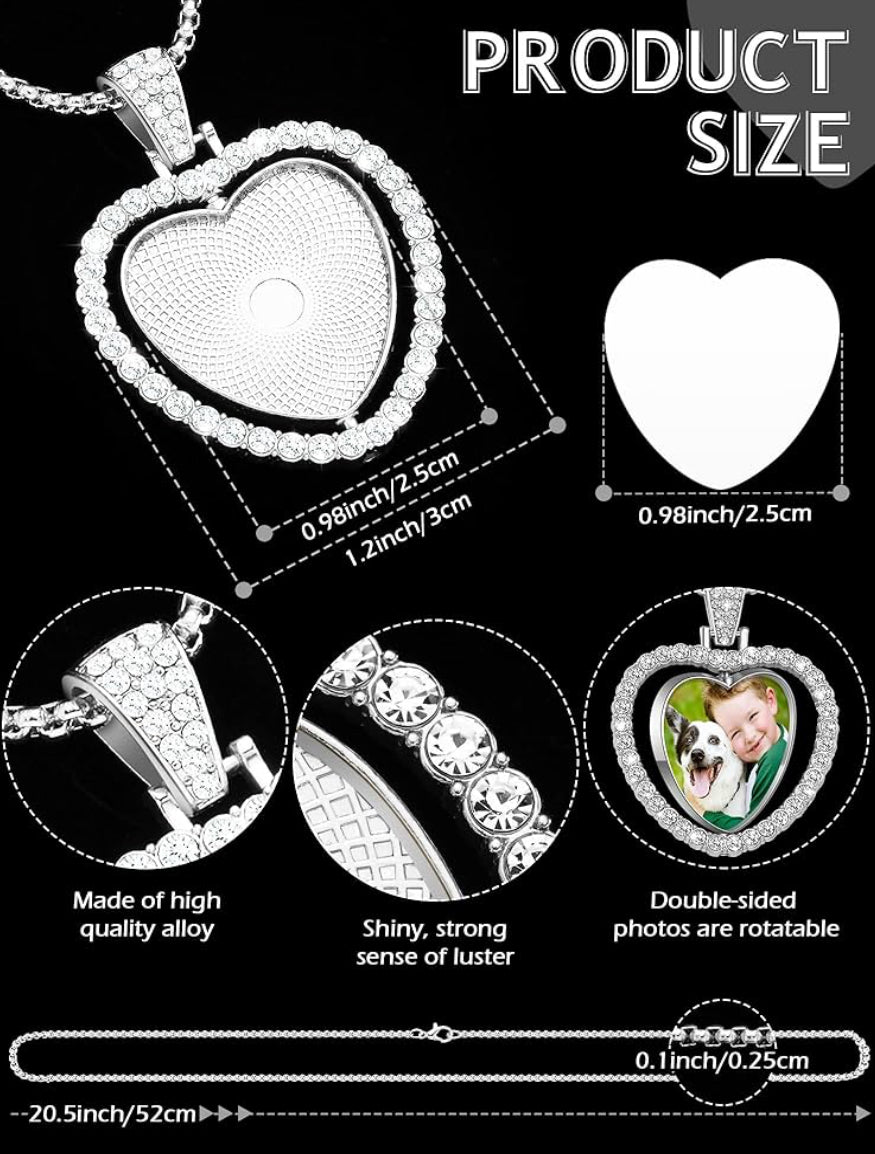 Rhinestone Heart Necklace